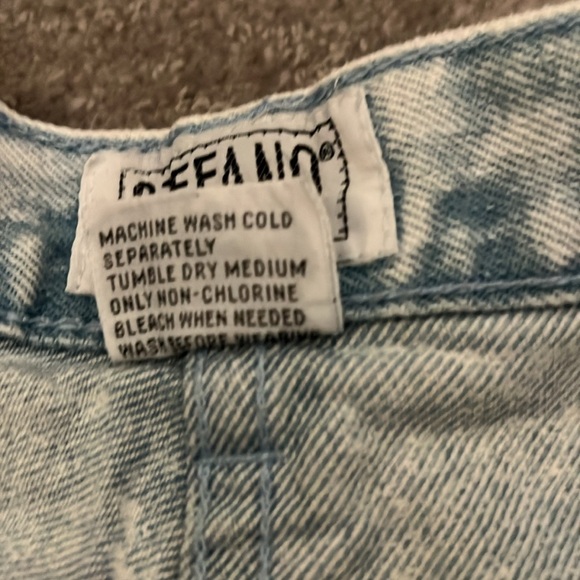 Rare Vintage Stefano World Wide Acid Wash Jeans Size 16 (Juniors) - Picture 5 of 8